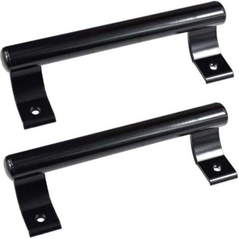 2 pièces Poignée de porte coulissante en aluminium de 8", poignée métallique moderne pour les portes vitrées de balcon, les portes coulissantes de salle de bain, etc (1/4)