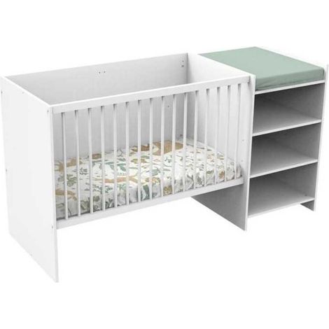 Baby-price Kombi-Kinderbett weiß 120x60 cm bis 90x190 cm (1/3)