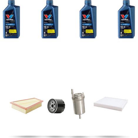 Kit tagliando 4 FILTRI e 4L OLIO compatibile con Skoda Fabia I (6Y2,6Y3,6Y5 ) 1.0 37kw dal 1999 (1/5)