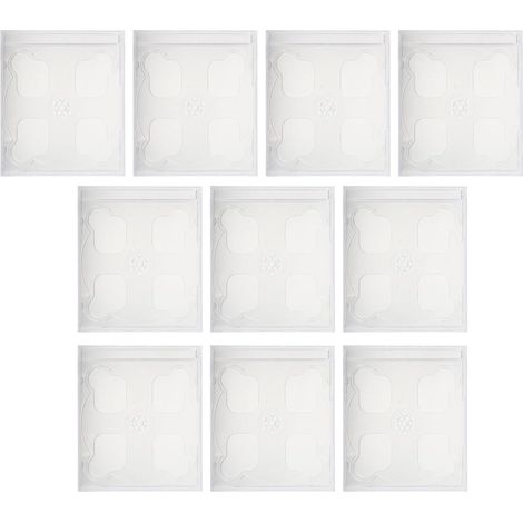 Boîtiers de CD en Plastique 10 Pièces, Rangement Double Dvd (1/5)
