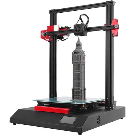 Imprimante 3D grand format avec écran tactile couleur de 3,5 pouces, nivellement automatique, pré-assemblée à 95 %, prise UE 110-220 V (1/5)