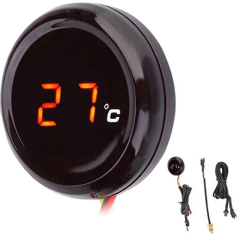 Digitales Thermometer/Wassertemperaturmesser für Honda / Kawasaki / Yamaha / Suzuki (Rotes Licht)