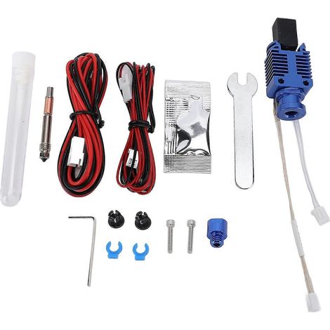 3D-Drucker-Hotend-Kit mit integriertem, abnehmbarem Extrusionskopf aus gehärtetem Stahl, 24 V, 60 W, Cerami