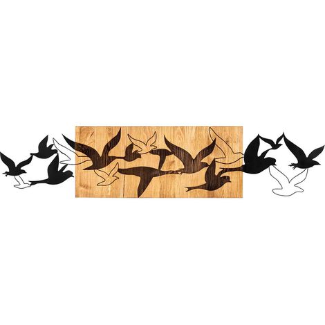 Décoration murale bois et métal Animal Albatros (1/4)