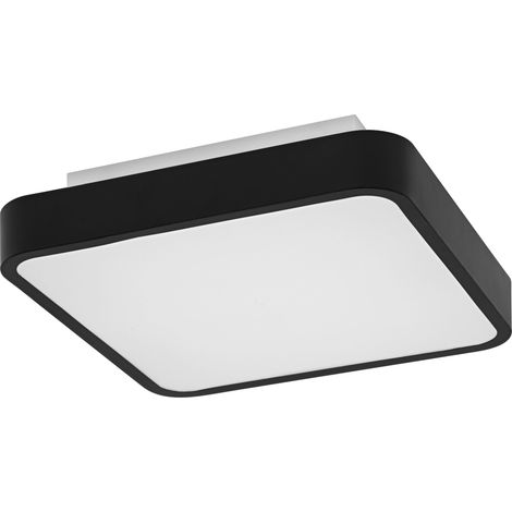 LEDVANCE ORBIS BACKLITE SQUARE SMART+ WiFi schwarz, dimmbare LED Leuchte für den Innenbereich, 28W, Farbtemperatur von 3000 - 6500K, 2400 Lumen, RGB Licht für weißes und farbiges Licht, 35x35cm (1/5)