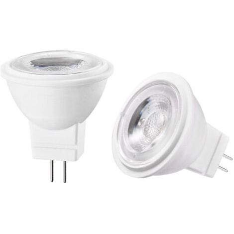 Ampoules LED COB MR11 GU4 AC/DC12V Dimmable 3W 3000K Mini lampe bi-pin 30W ampoule halogène équivalent Blanc chaud (1/5)