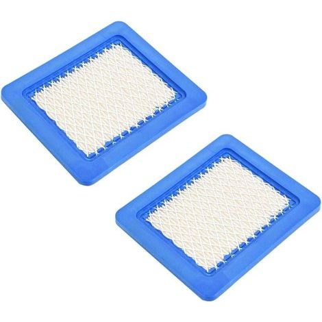 Cartouche de Filtre à Air, Filtre a Air Tondeuse, Bleu Filtre a Air Tracteur Tondeuse, Filtres à air de Tondeuse à Jardin Convient pour Moteur de Tondeuse à Gazon, 2 Pièce (1/5)