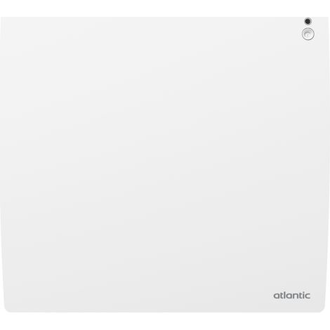 Atlantic – Radiateur à inertie bloc aluminium 2000W horizontal – Façade chauffante pour montée rapide – Connecté avec application Cozytouch – Blanc Carat