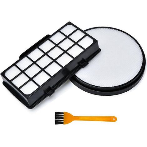 Accessoires compatibles avec l'aspirateur Rowenta ZR006001 RO6984EA : filtre, petite brosse jaune, filtre HEPA. (1/5)