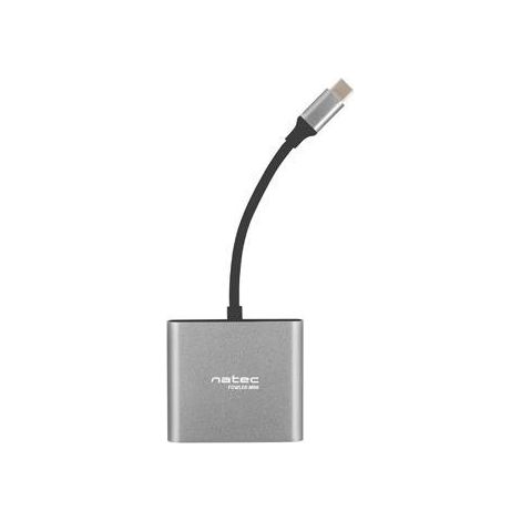 Hub USB Natec Fowler Multi Port mini USB-C PD, USB 3.0, HDMI 4K (1/5)