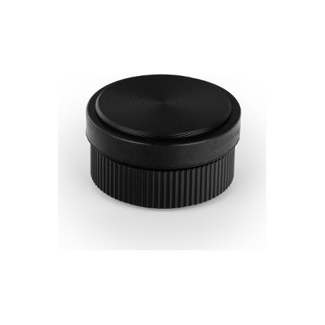 Tope de puerta Brooklyn - 62x33mm. Negro cepillado