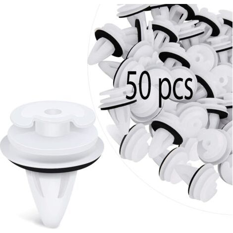QORVA-Kit de 50 clips de fixation pour voiture pour BMW, Peugeot et panneaux de garniture de porte de voiture.