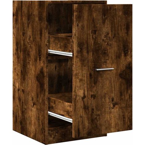 Maison Exclusive - Armadietto da Farmacia Rovere Fumo 40x41x77,5 cm in Truciolato