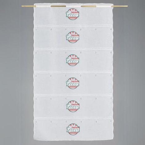 Modulable brodé "Pizza" Blanc 58x90 cm