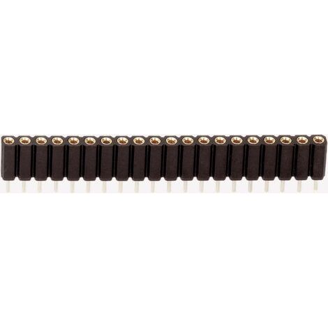 TRU COMPONENTS Barrette femelle (de précision) Nbr de rangées: 1 Nombre de pôles par rangée: 36 1580929 1 pc(s) S670501 (1/3)