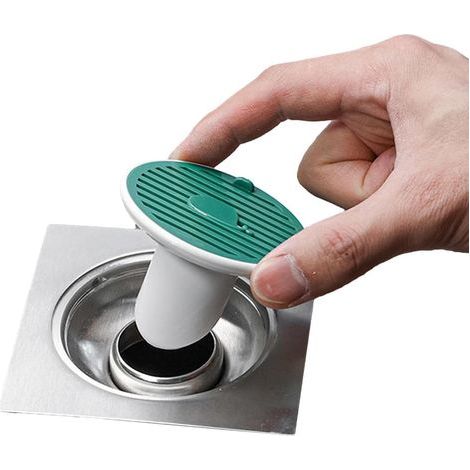 Crépine de vidange pour évier de salle de bain Bouchons de baignoire anti-odeurs Drainage de l'eau au sol Déodorant Anti-colmatage Anti-Refoulement Égout Sol Drain Noyau pour Salle De Bains (1/5)