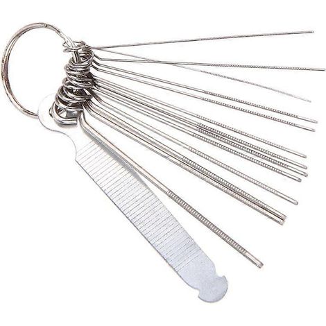 Kit de limes pour rainures de sillet de guitare, trous de chevilles de chevalet, tiges de scie et ensemble de limage (1/5)