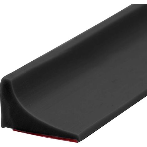 Garde d'eau de douche pliableAnti Débordement Seuil Barrage en Joint Porte 200cm Caoutchouc Noir (1/5)