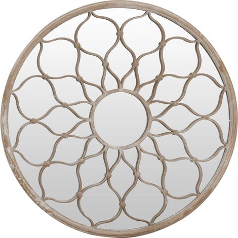 Maison Exclusive - Gartenspiegel Sand 60x3 cm Eisen Rund