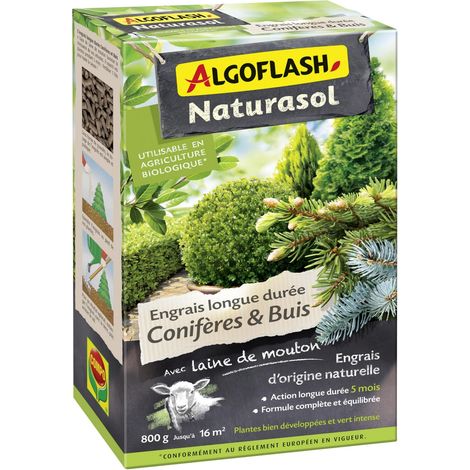 Engrais Conifères et buis, Jusqu'à 16m², 800 g, ACOBIO800, Vert (1/5)