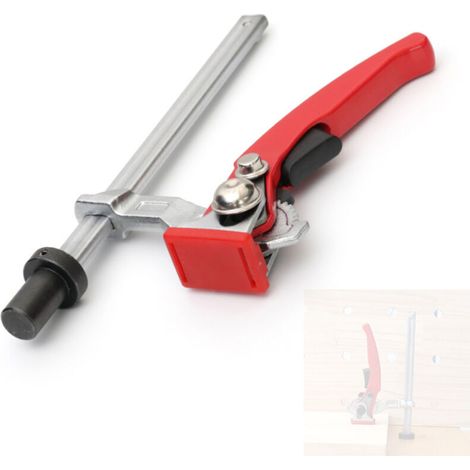 Serre-joint de bureau à action rapide pour le travail du bois, pince fixe, serre-joint d'établi à serrage rapide (1/5)