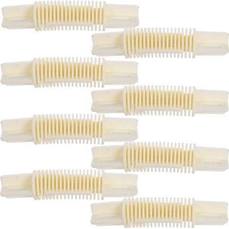 Conector de esquina de plástico para barra de cortina - conexión ajustable - 11,2 x 2,5 x 2,2 cm (1/5)
