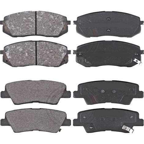 KIT PASTIGLIE FRENO ANTERIORI E POSTERIORI compatibile con KIA SORENTO II (XM) / PASTIGLIE FRENANTI AUTO OEM FDB4111,FDB4391 / SOSTITUZIONE DIRETTA / BASSA POLVERE / SILENZIOSO