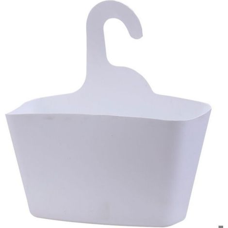 Panier De Douche - Polypropylène - Pour Robinet Barre Ou Paroi De Douche - Charge Maximale 3 Kg - Blanc - 1 Pièce