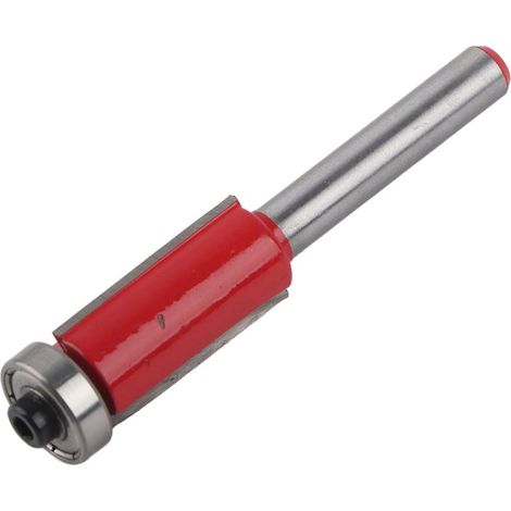Fraise à affleurer 12mm avec roulement - queue droite 1/4" (1/5)