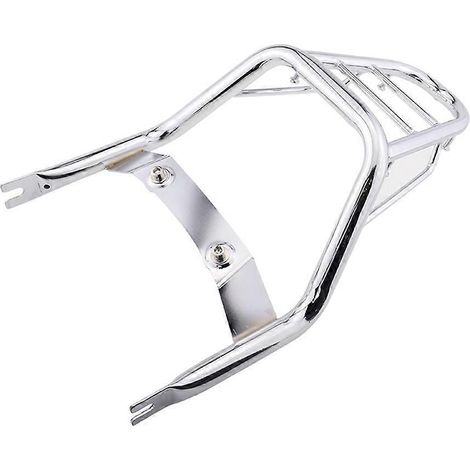 Porte-bagages arrière chromé pour moto, compatible avec -- (1/5)