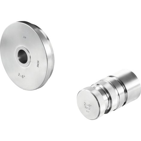 Rouleaux rainurés INOX 2 - 6", paire 347046