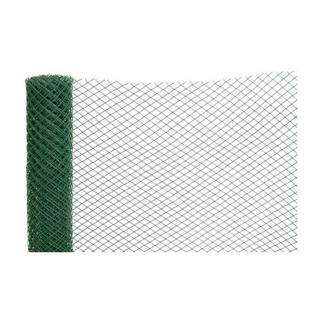 Geflecht ECONOMY 6, 1000/20x20 mm, 45° quadratisches Muster, 300g/m2, grün, Vollkunststoff, Packung 05 m