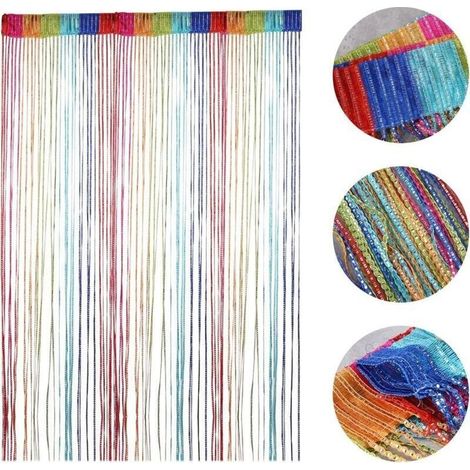 1 chain of mosquito of curtain of door for separator of door or panel of curtain (color) (1/5)