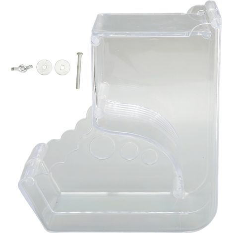 Distributeur de nourriture pour Hamster, automatique, Transparent, grande capacité, en acrylique, pour petits animaux, cochon d'inde, oiseau, lapin (1/5)