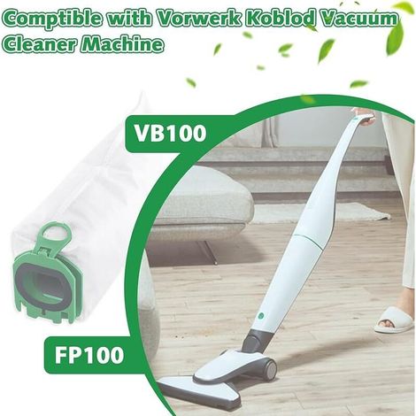 10 Staubsaugerbeutel für Vorwerk Kobold VB100 VB 100 FP100 FP 100. Kompatibel mit dem kabellosen Vorwerk VB100 Staubsauger. Ersatzfilterbeutel FP100 Zubehör Staubbeutel für VB100. (1/5)
