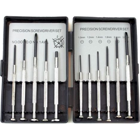 Jeu de tournevis d'horloger, 11 pièces, outils de mécanique de précision (1/3)