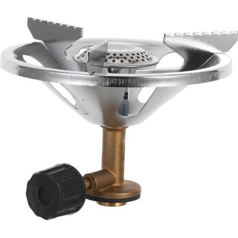 Tête de réchaud à gaz portable, idéale pour le camping, tête de réchaud pliable en acier inoxydable, résistante à la rouille. (1/5)
