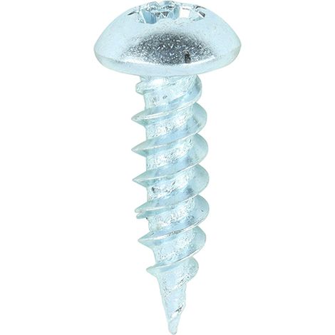 TIMCO Twin-Threaded Round Head Silver Woodscrews - 8 x 5/8