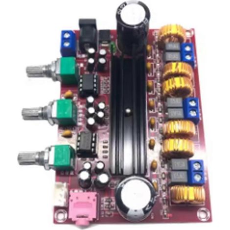 Carte d'amplificateur de puissance numérique 2.1 canaux XH-M139 (ancienne génération), tension d'alimentation de 12 V à 24 V, TPA3116D2, 2 x 50 W + 100 W (1/5)