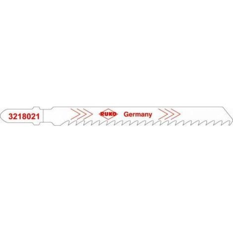 ruko-3218021-pack de 5 sierras de calar hcs acero corte ultra rápido 100 mm (equivalencia bosch t 144 df)