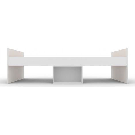 3 Feet Flash Single Cabin Bed - L196 x W95 x H50 cm - White - Assembly Required