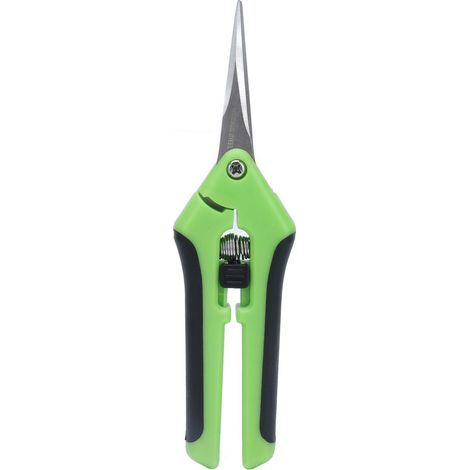 16,5 cm lange, federbelastete Gartenschere, ermüdungsarm, komfortabler Griff, sicher und robust, grüne Gartenschere (1/5)