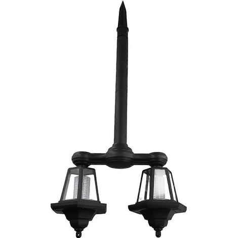 Lampe solaire de poteau hexagonale étanche pour extérieur --- (1/5)