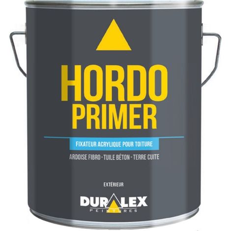 Fixateur et apprêt pour toiture DURALEX Hordo Primer fixe et bloque les supports poreux  Conditionnement: 15 Litres
