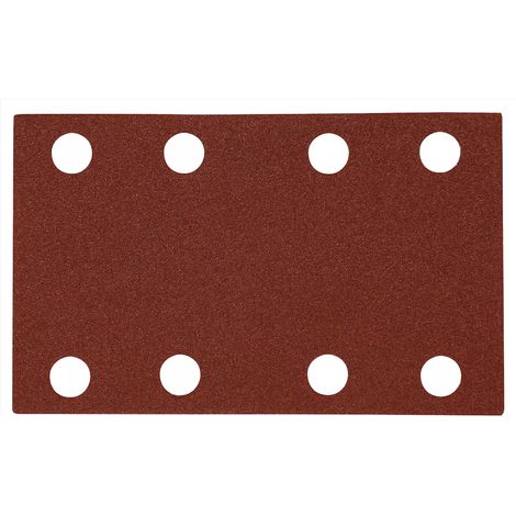 EINHELL Feuilles abrasives pour ponceuse vibrante - 132 x 80 mm - Grain P40 à P240 - Lot de 12