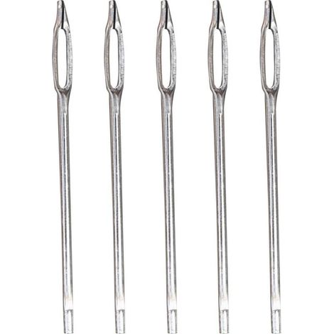 Kit de réparation de bouchon de pneu, kit de bouchon de pneu de voiture,Paquet de 5 aiguilles à œil fendu de remplacement Outil de réparation de pneus, Kit de réparation de pneus robuste, poin (1/5)