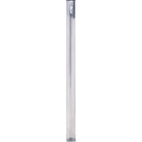 Colonne à eau de jardin 100 cm acier inoxydable rond