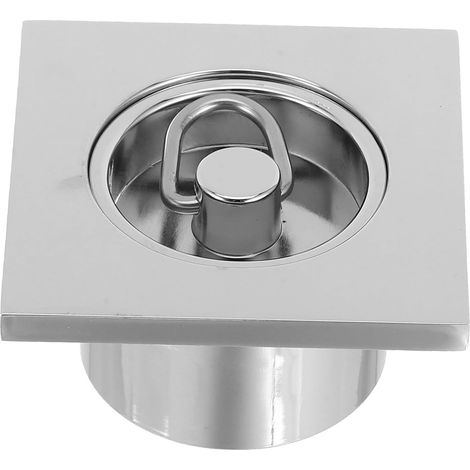 Bonde de Sol en Acier Inoxydable Petite Taille Grille Anti-Cheveux Filtre de Drainage pour Bac à Eau et Piscine Système Anti-Odeurs Accessoire Salle de Bain pour Évacuation (1/5)