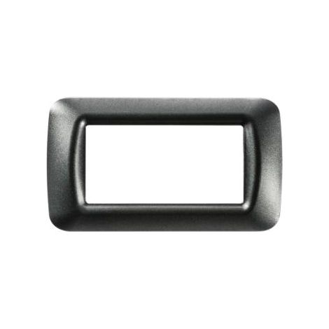 PLAQUE 4 POS.ARDOISE METALL.TOP SYSTEM GEWISS GW22614