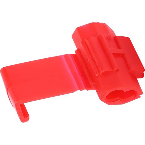 210 clips de câble incassables, bornes à connexion rapide, type verrouillable, rouges. (1/5)